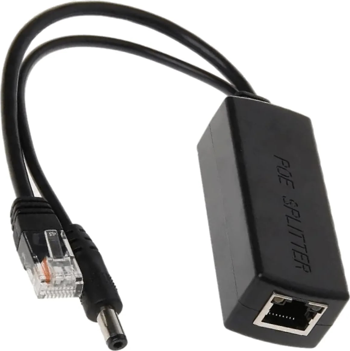 WiredCom® Deluxe POE Splitter Active Power Over Ethernet Splitter 48V to 12V for POE Devices, Switches, IP Camera, IP Phone DEPOES1X