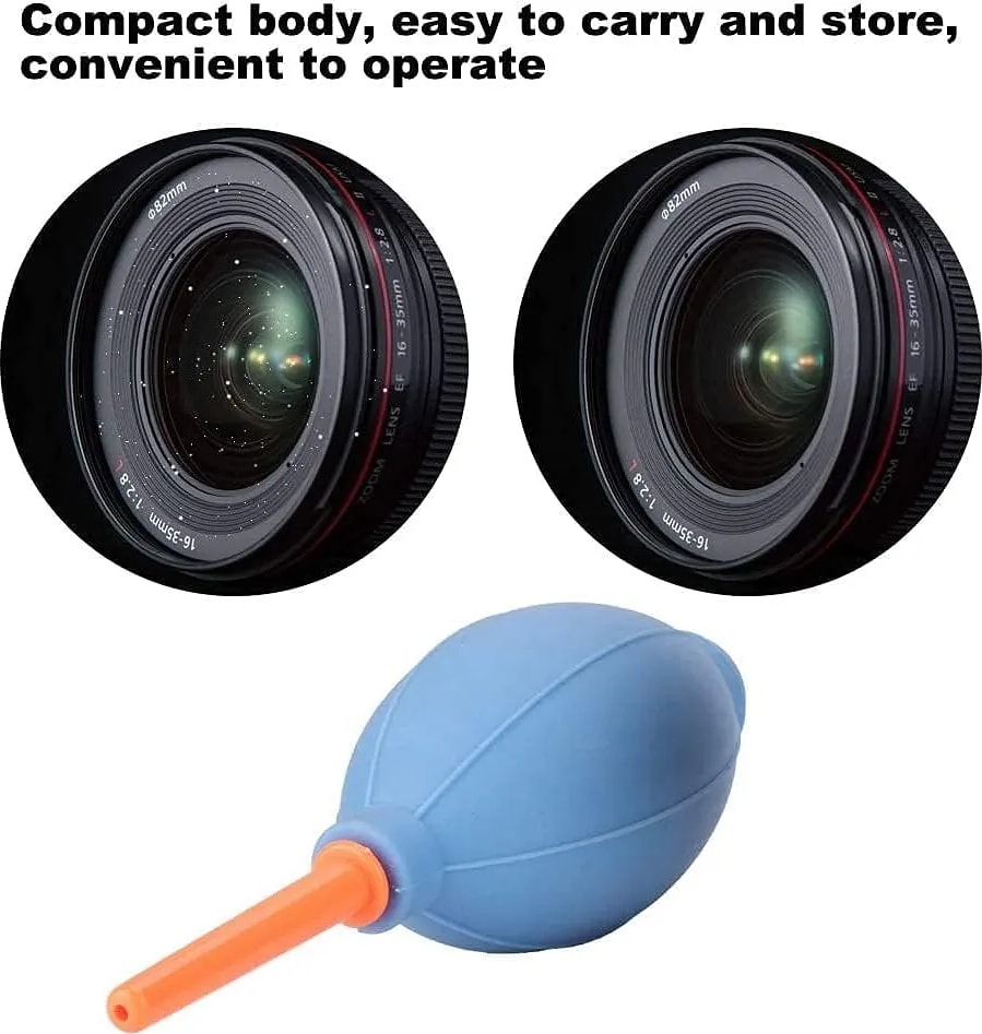 WiredCom Rubber Dust Cleaner Air Blower for Keyboard,Digital SLR Camera, Lens, Watch, Cell Phone, Computer Laptop (Random Color) (Pack of 2)