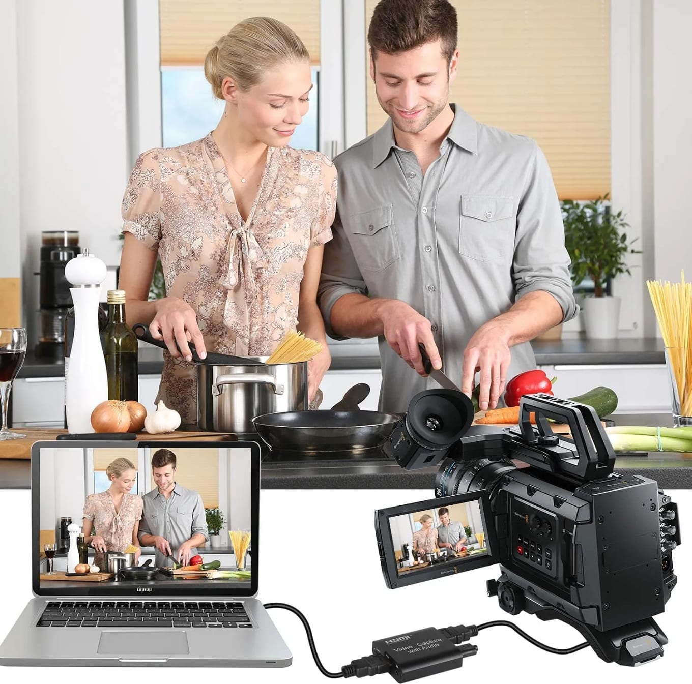 WiredCom® 4K HDMI Video Capture Card with 3.5mm Audio Output Mic Input for Zoom Meeting Game Recording Support USB 3.0 PC Live Streaming Broadcast YouTube Live (Black)
