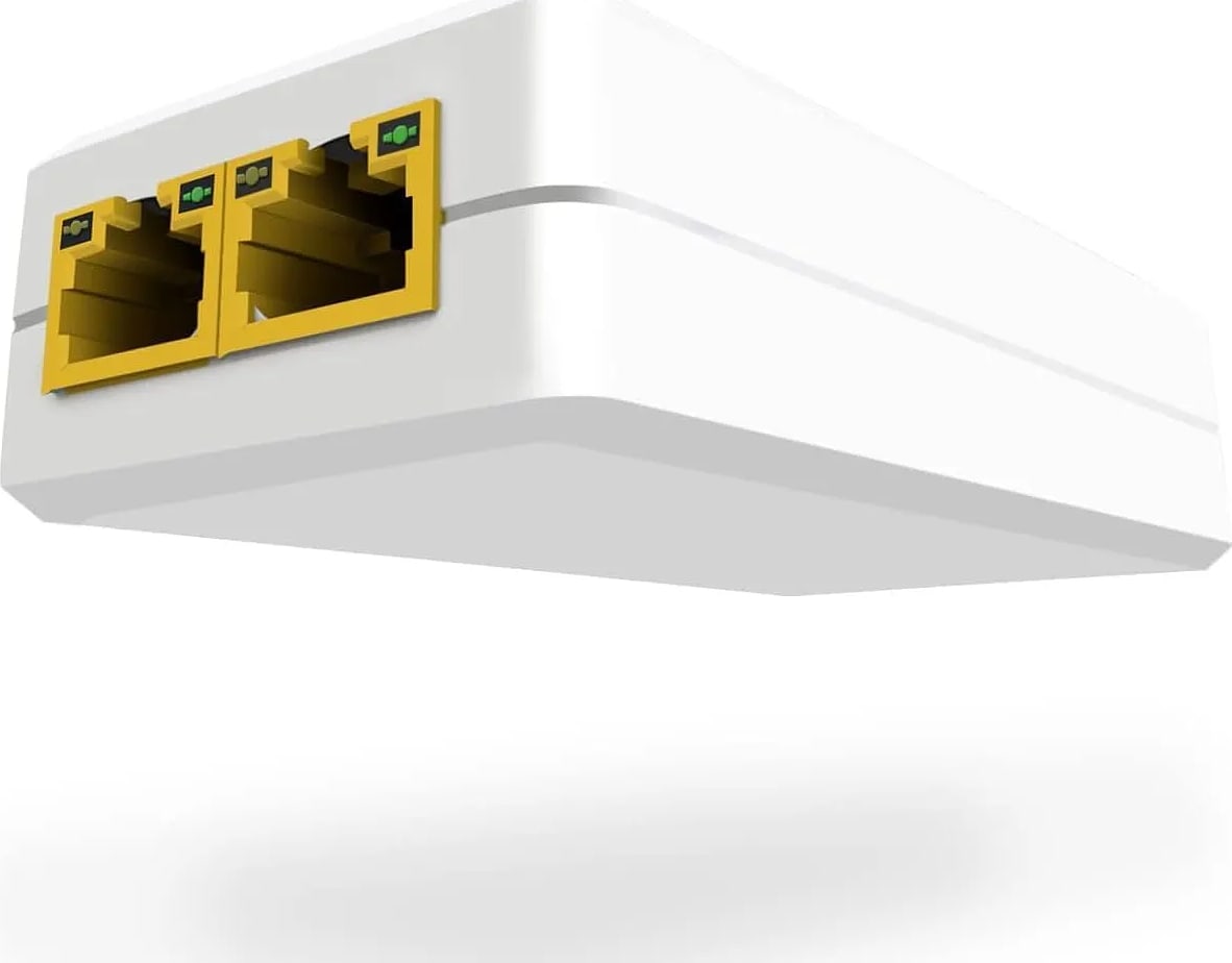 WiredCom® Poe Extend Swtich Repeater, Supports IEEE802.3af/at, Plug-and-Play, Cascade 2-3 Times, No Power Required. Distance Extend 100M (328ft)