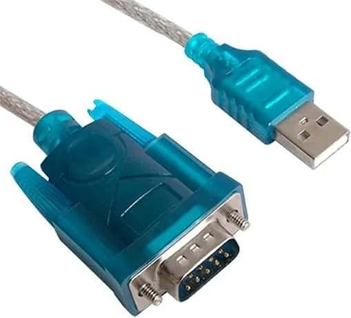 WiredCom® USB 2.0 to RS-232 Serial Cable | DB9 Male Connector | Compatible with Printer, Projector, Scanner, Router, Modem