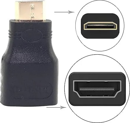 DisplayPort to HDMI Cable, Gold Plated DP to HDMI Cable for Display Port Enabled Desktops and Laptops to Connect to HDMI Displays Monitor, Projector - 1.8 Meter (Black)