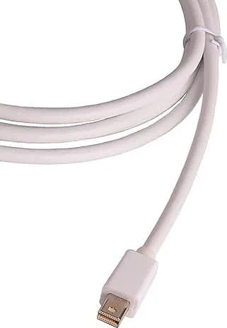 Mini DisplayPort Male to Mini Displayport DP Male Cable Adapter for MacBook, Macbook Air, Macbook Pro and Thunderbolt-Enabled Devices - Mini DP Male to Male Cable - 1.8M (White)