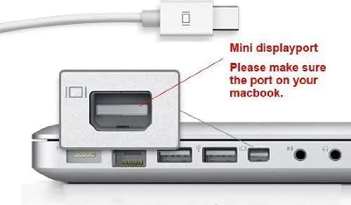 Mini DP to HDMI , Mini DisplayPort/Thunderbolt to HDMI Cable for Surface Pro, MacBook Pro, iMac, Mac Mini (1.8 m) - White