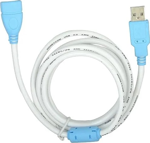 USB 2.0 Extension Cable, Male to Female High Speed Repeater Extender Cord for Keyboard Mouse Printer External Hard Drive and More - White (3 Meter)