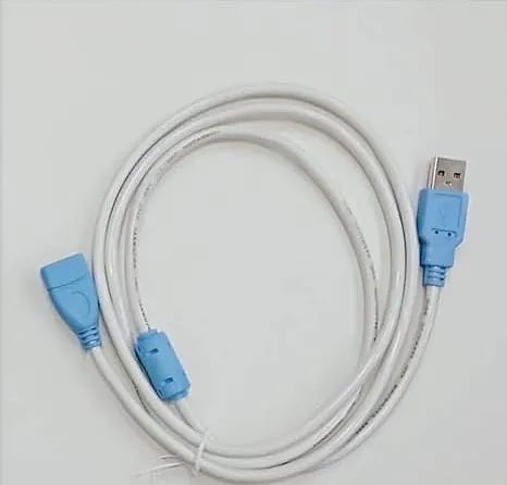 USB 2.0 Extension Cable, Male to Female High Speed Repeater Extender Cord for Keyboard Mouse Printer External Hard Drive and More - White (3 Meter)