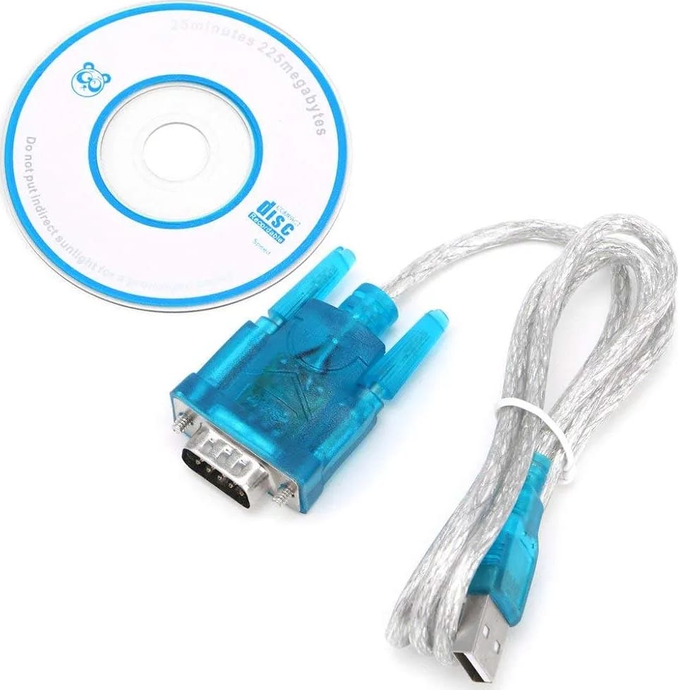 WiredCom USB 2.0 to RS-232 Serial Cable for Printer, Projector, Scanner, Router, Modem
