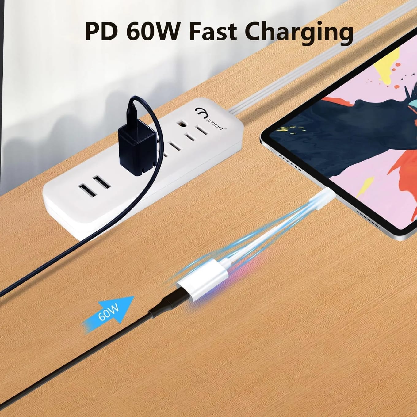 WiredCom UsbC To Lightning ChargeAdapter For iPhone 15,Usb C Male To Lightning Female 60W Pd Fast Charge &Data Transfer Converter Fit With iPhone 15Pro/15ProMax,iPadProAir,Galaxy,Pixel(Not For Audio)
