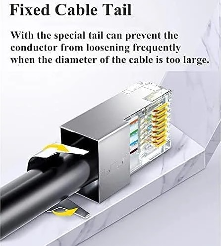 WiredCom® Cat7 rj45 connector, (50 Pcs) RJ45 shielded connectors cat7, 8P8C FTP STP Network Plug Connector for CAT5E CAT6 CAT7 Stranded Cable (50 Pack)