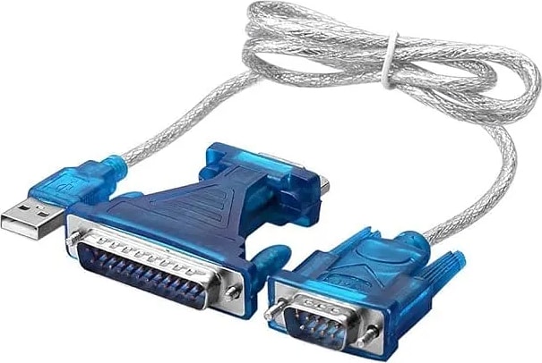 USB to RS-232, DB9 and DB25 Serial Adapter Cable with 9-Pin and 25-Pin Port Connect Option, Green USB2ODB9DB25
