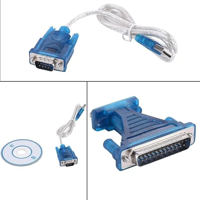 USB to RS-232, DB9 and DB25 Serial Adapter Cable with 9-Pin and 25-Pin Port Connect Option, Green USB2ODB9DB25