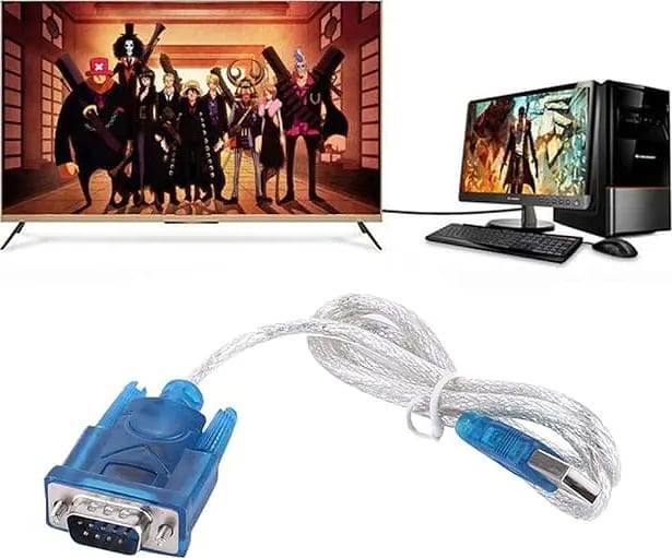 USB to RS-232, DB9 and DB25 Serial Adapter Cable with 9-Pin and 25-Pin Port Connect Option, Green USB2ODB9DB25
