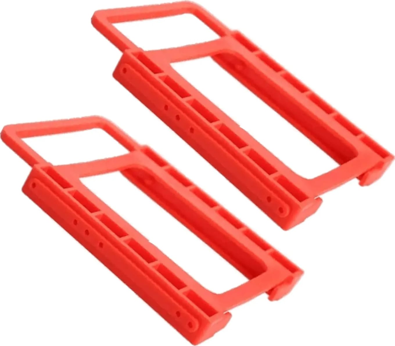 WiredCom | 2 Pcs | Fiber Screwless 2.5 inch to 3.5 inch HDD SSD Sata Hard Drive Mounting Disk Adapter Bracket and Plastic Dock Holder