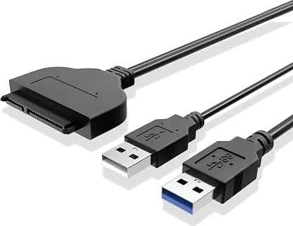 WiredCom® USB 3.0 to 2.5" SATA III Hard Drive Adapter Cable - SATA to USB 3.0 Converter for SSD/HDD