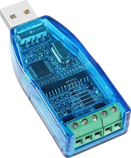 WiredCom USB to RS485 Serial Adapter, CH340/341, 5 Pin RS-485 Converter Module Board