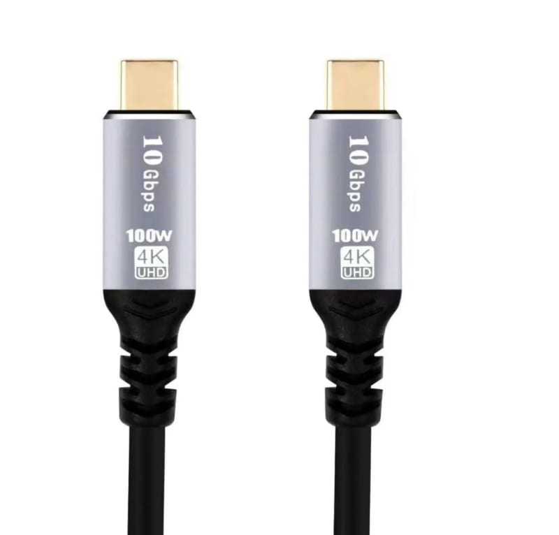 WiredCom® USB C to C Cable 2 Meter, USB C to USB C USB 3.2 Gen2 10Gbps, TypeC to C Data Cable, Android Auto Cable 3A for USB C External SSD, MacBook Pro, iPad S21, etc,(2 Meter)