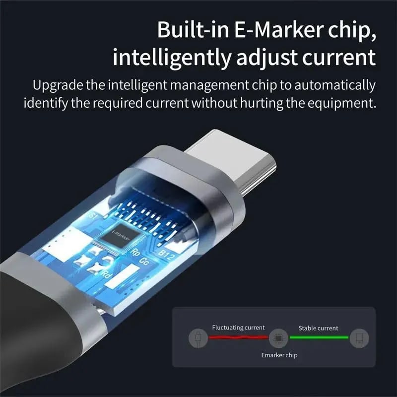 WiredCom® USB C to C Cable 2 Meter, USB C to USB C USB 3.2 Gen2 10Gbps, TypeC to C Data Cable, Android Auto Cable 3A for USB C External SSD, MacBook Pro, iPad S21, etc,(2 Meter)