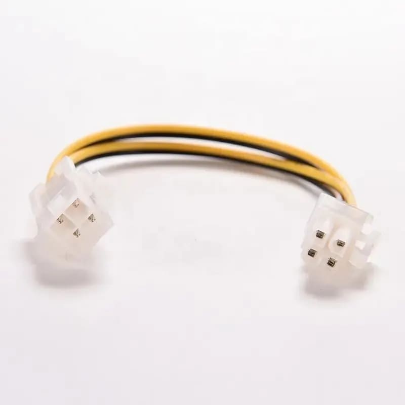 WiredCom ATX 4 Pin Male to ATX 4 Pin Female PC CPU Power Supply SMPS Motherboard CPU Connector