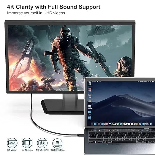 USB C to DisplayPort 1.8 Meter Cable(8K@60Hz 4K@144Hz), USB Type-C to DP Adapter [Thunderbolt 3/4 Compatible] with iPhone 15 Pro/Max, MacBook Pro/Air 2023, iPad Pro, iMac, S23, XPS 17 and More