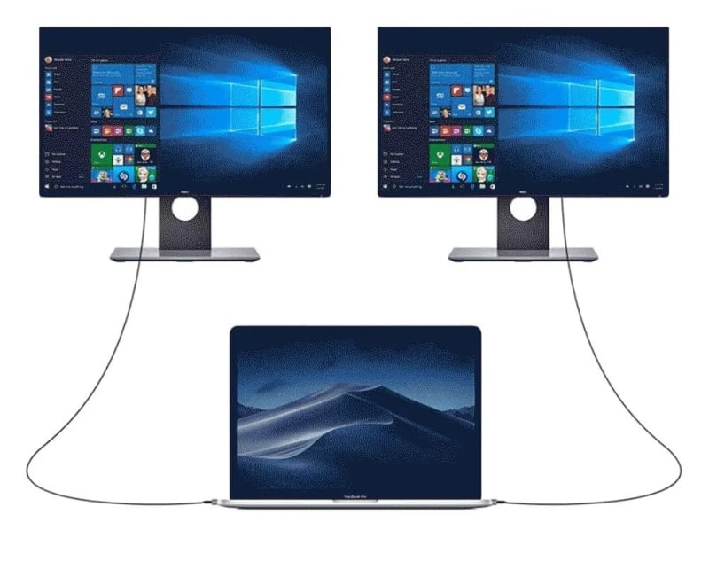 WiredCom USB Type-C to HDMI Converter Cable [4K Video Output] HDMI Connection Cable, Thunderbolt 3, Type C to HDMI, High Speed Transfer,home commute web conference tv projector