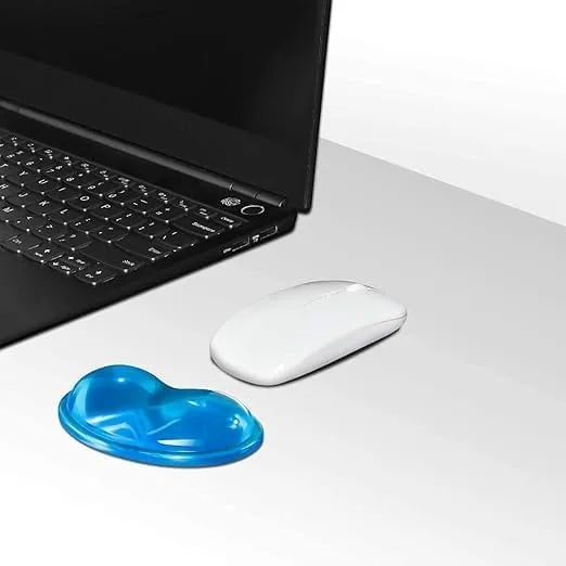 Wrist Gel pad, Silicon Gel Wrist Support, Gel Wrist Rest Cushion Heart-Shaped Translucence Ergonomic Mouse Pad Cool Hand Pillow Effectively Reduce Wrist Fatigue Painst Fatigue Pain [Pack Of 2]
