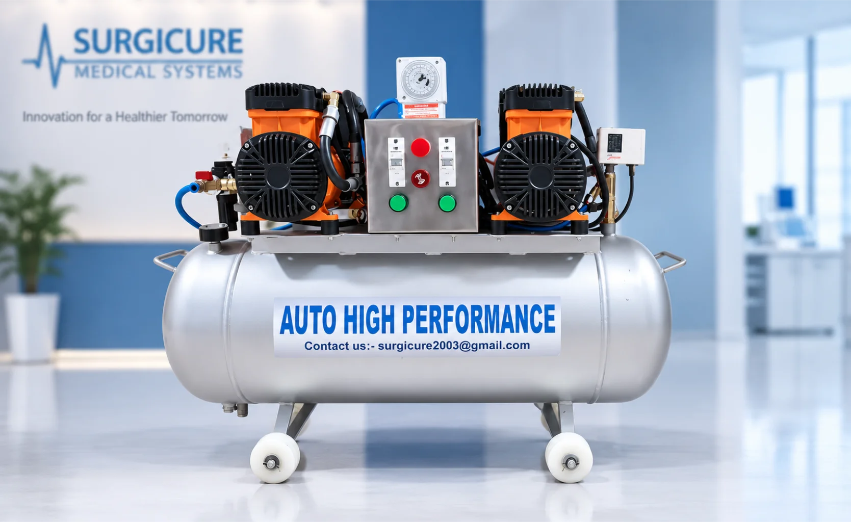 Vitrectomy Air Compressor Machine (Silent)