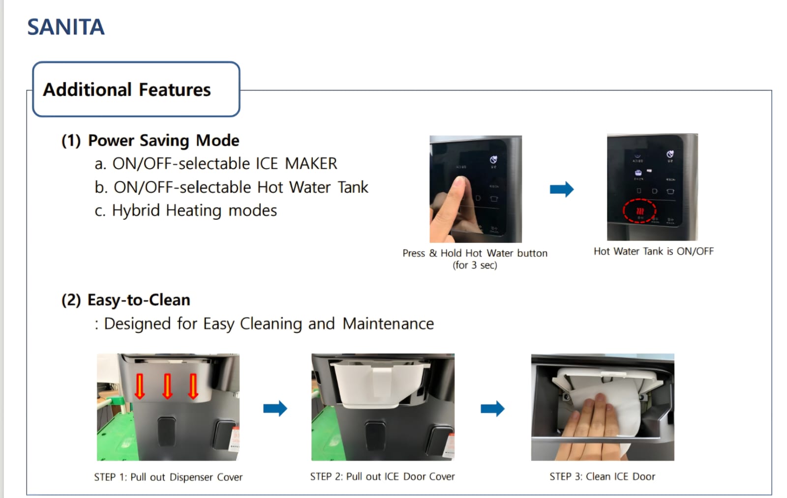 Power Saving and Easy Clean