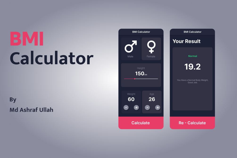 BMI Calculator App preview