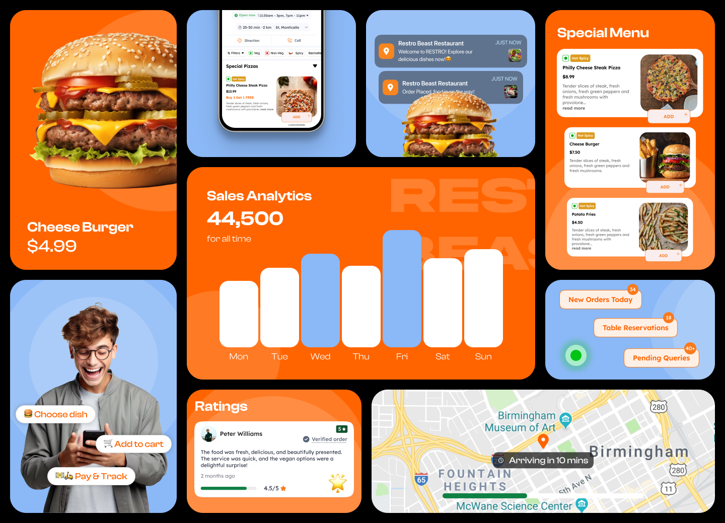 Bento Grid Food Delivery preview