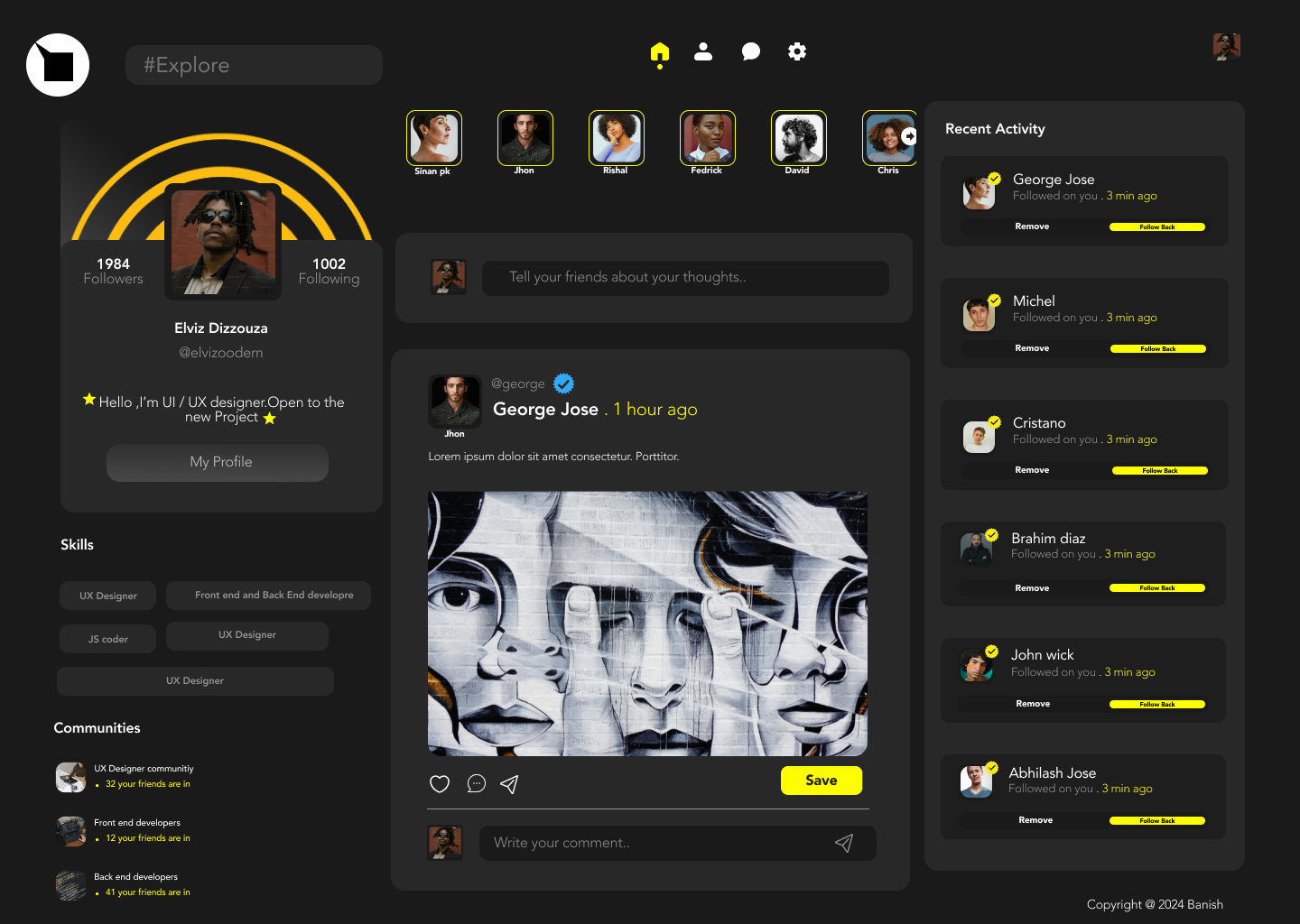 Modern Social Media Platform preview