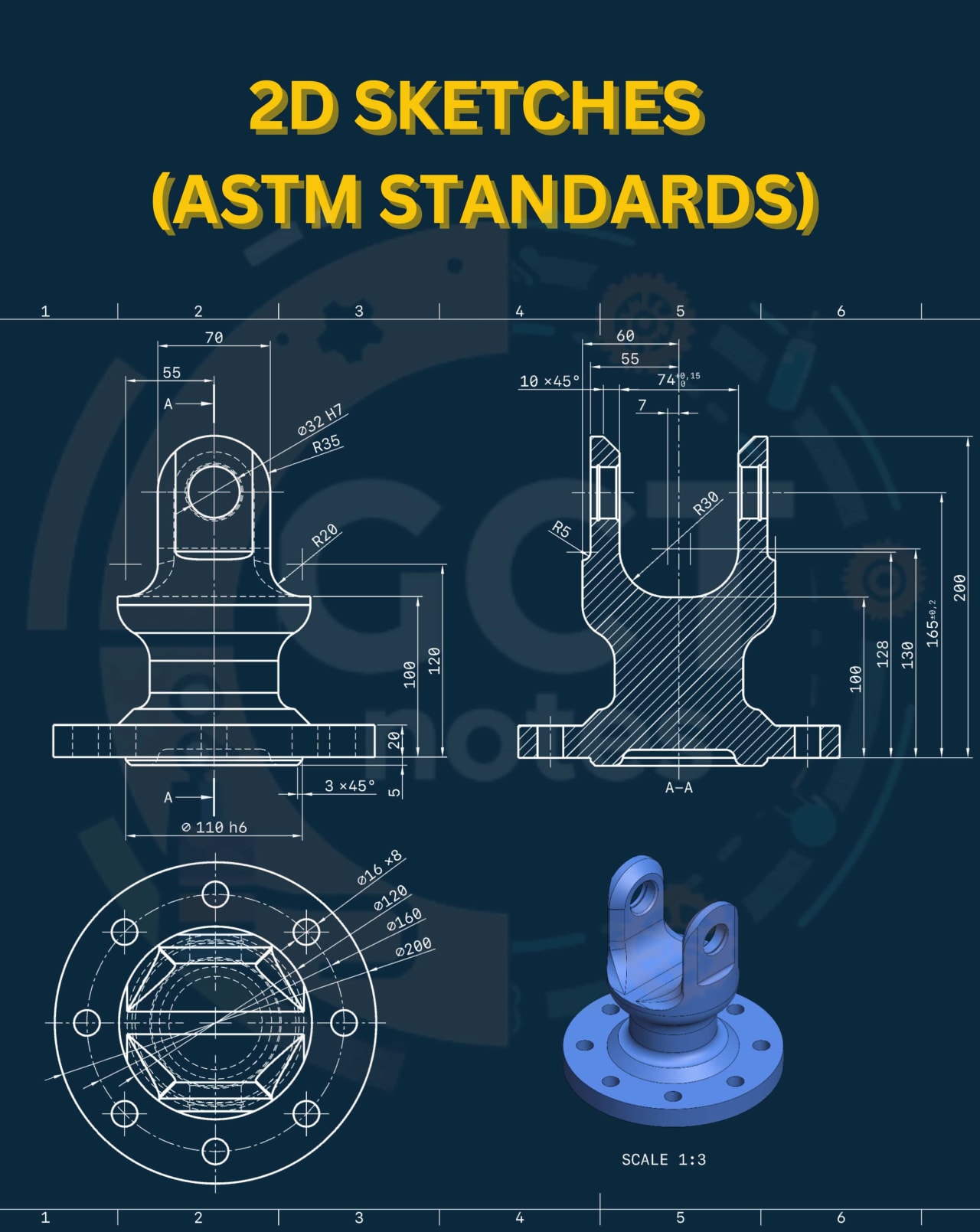 Description of 2d sketches (astm standards)