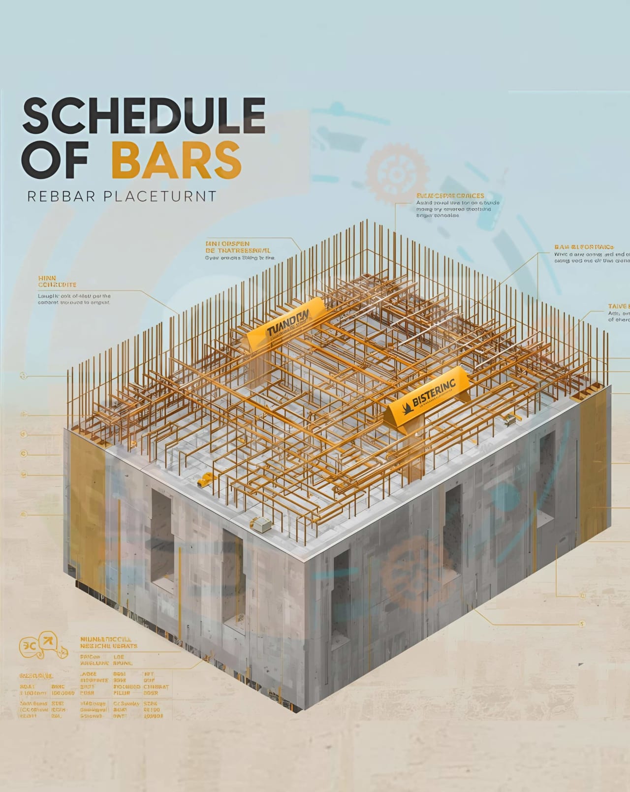 Description of Schedules of bars