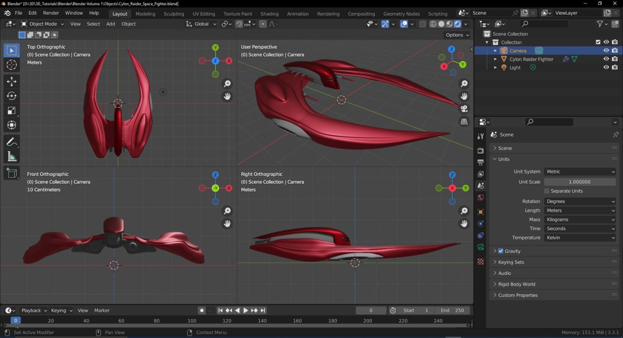 Blender interface showing 3D modeling tools — Pakistan 2025