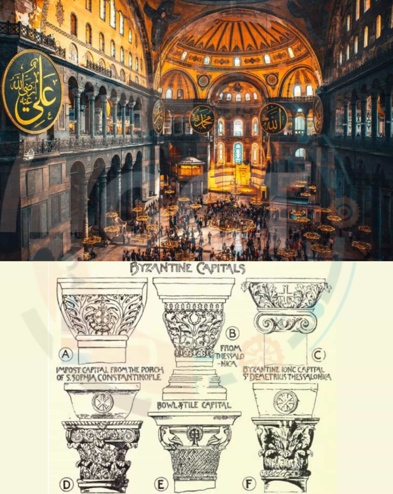Description of Byzantine and gothic architecture