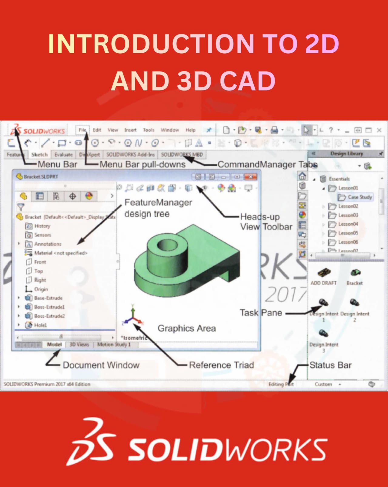 Description of Introduction to 2d and 3d cad
