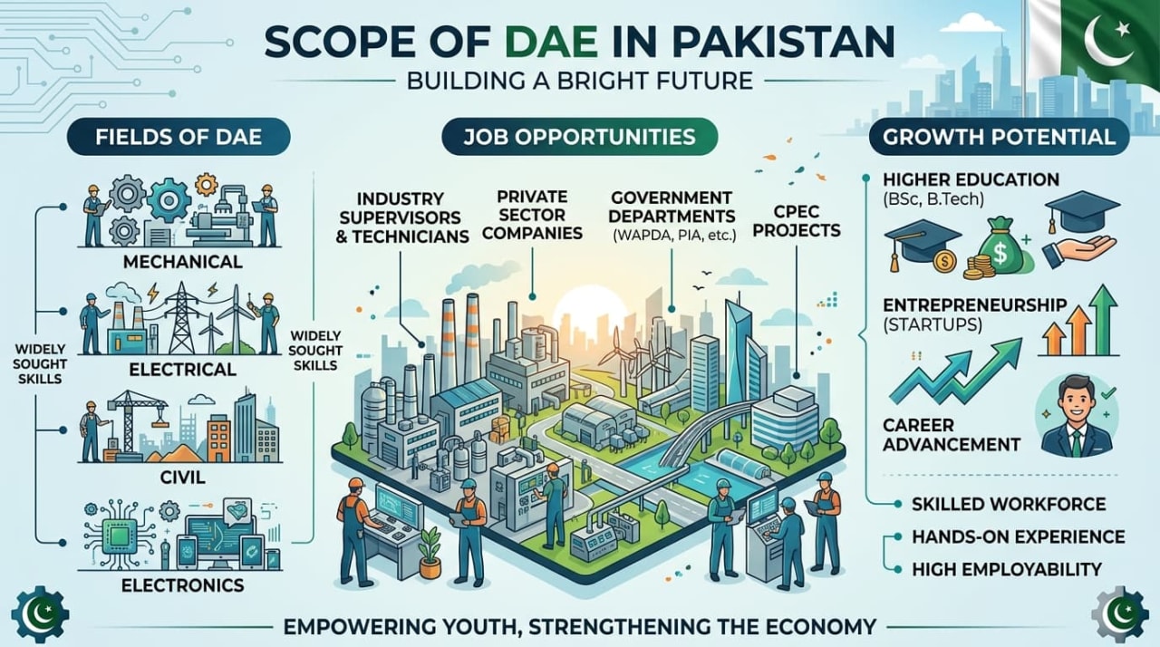 Scope of DAE in Pakistan 2026 — Jobs, Salary & Career Guide