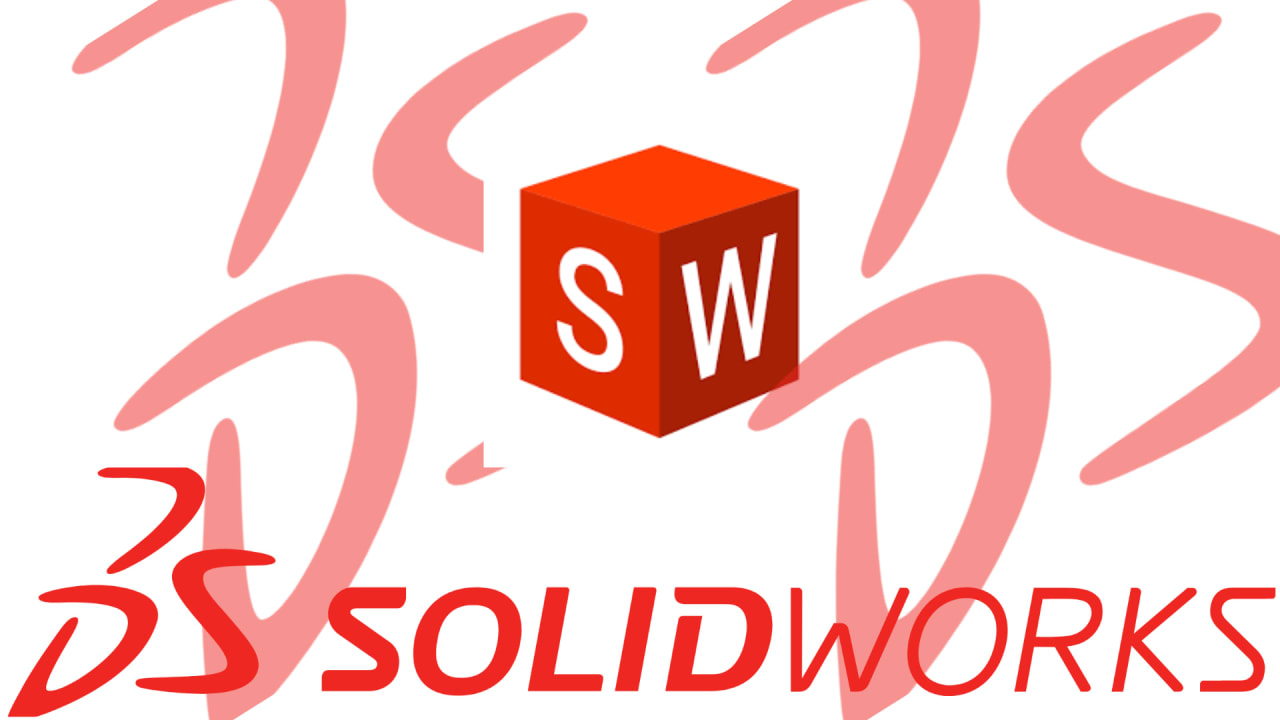 SolidWorks 3D modelling of a mechanical assembly — parts, exploded view, and simulation