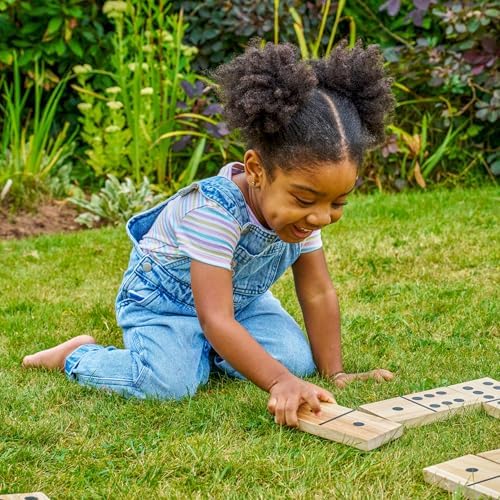 Vue 3 de Jeu Dominos Geant Bois