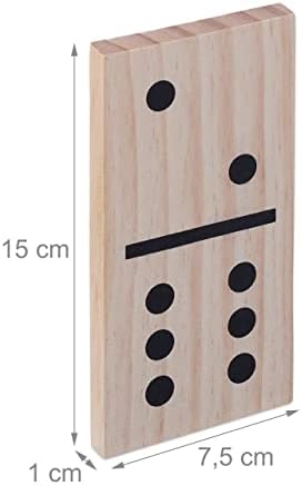 Vue 4 de Relaxdays Domino Xxl Pieces