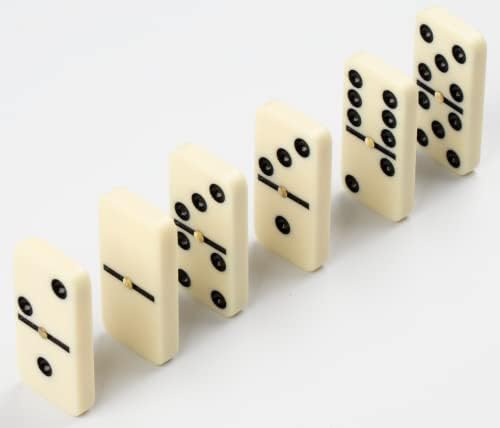 Vue 4 de Dominos Double Six Métalliques