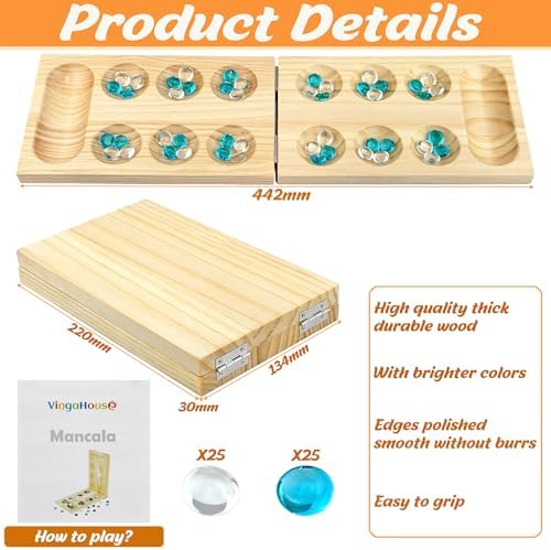 Vue 3 de Mancala Jeu De Societe