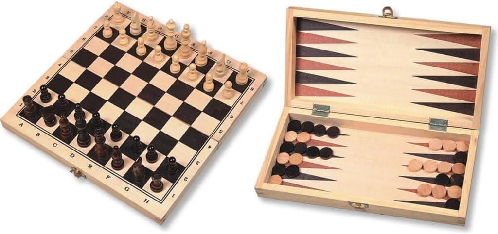 Coffrets multi-jeux bois - Jeux de plateau traditionnels en bois noble