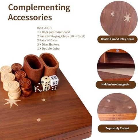 Vue 3 de Jeu De Backgammon Classique