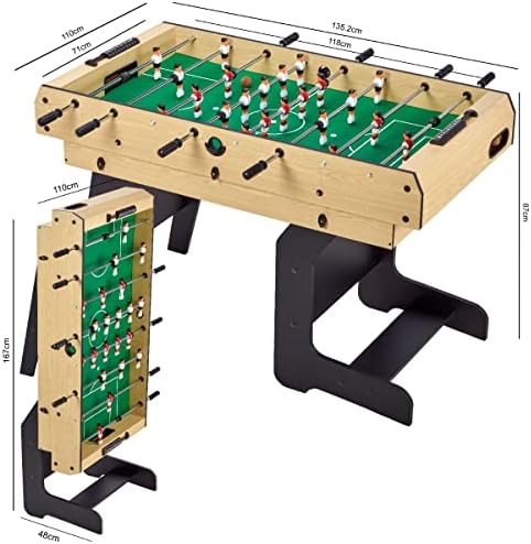 Vue 4 de Table Multi Jeux Pliable