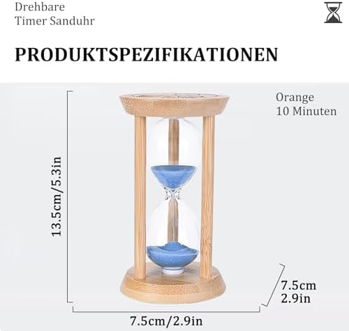 Vue 2 de Sablier En Bois Sablier