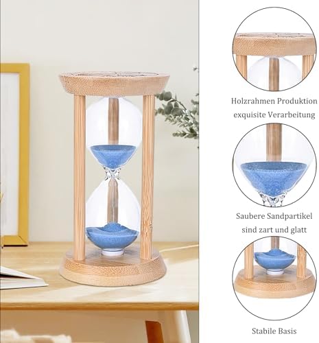 Vue 3 de Sablier En Bois Sablier