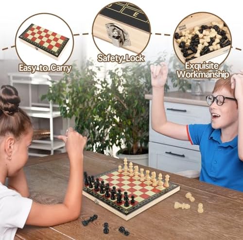 Vue 3 de Jeu Dechecs En Bois