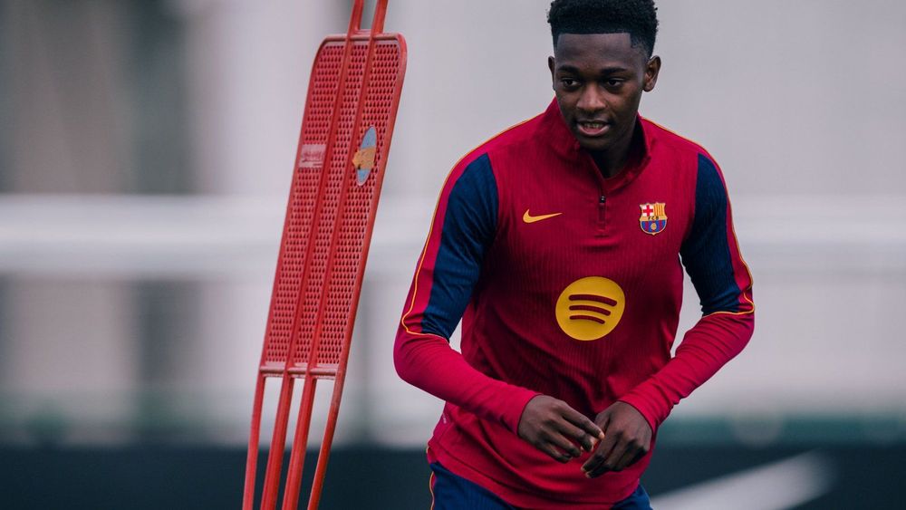 Bisiwu reacts to first Barcelona training session under Flick