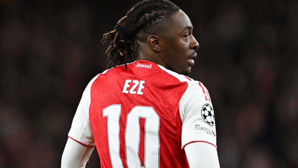 Ebere Eze enjoys Arsenal’s attacking display against Lille