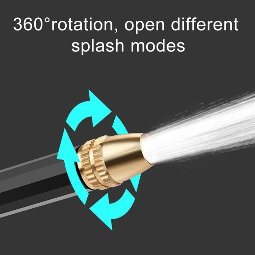 Car Wash Water Spray Gun with Trigger Handle and Rotating Spray Head, Metal Connector Hose Sprayer with Extended Barrel image 4